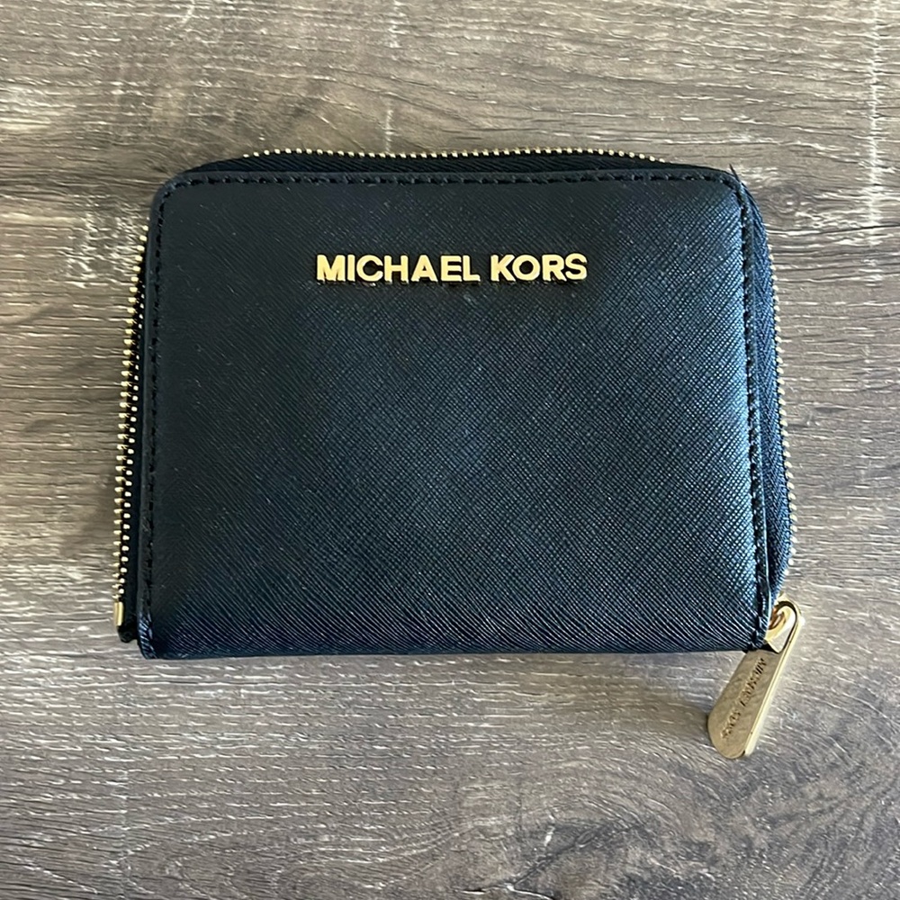 Michael Kors brand new genuine black leather wallet